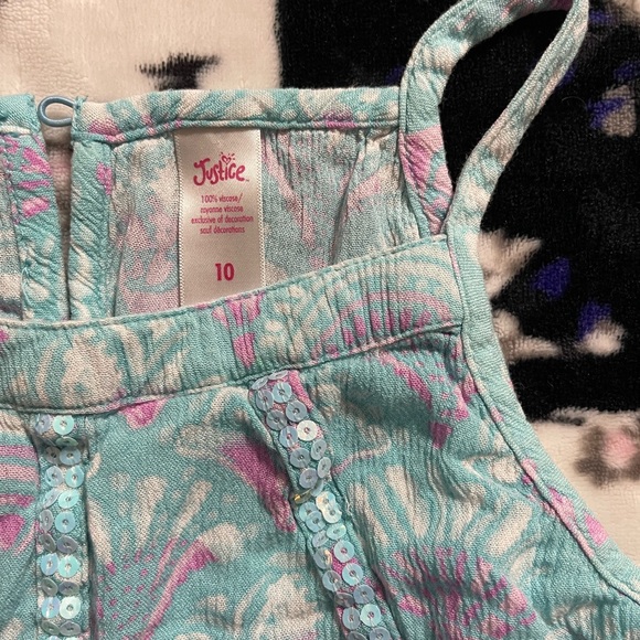 Justice Blue bling tank top - Picture 2 of 4